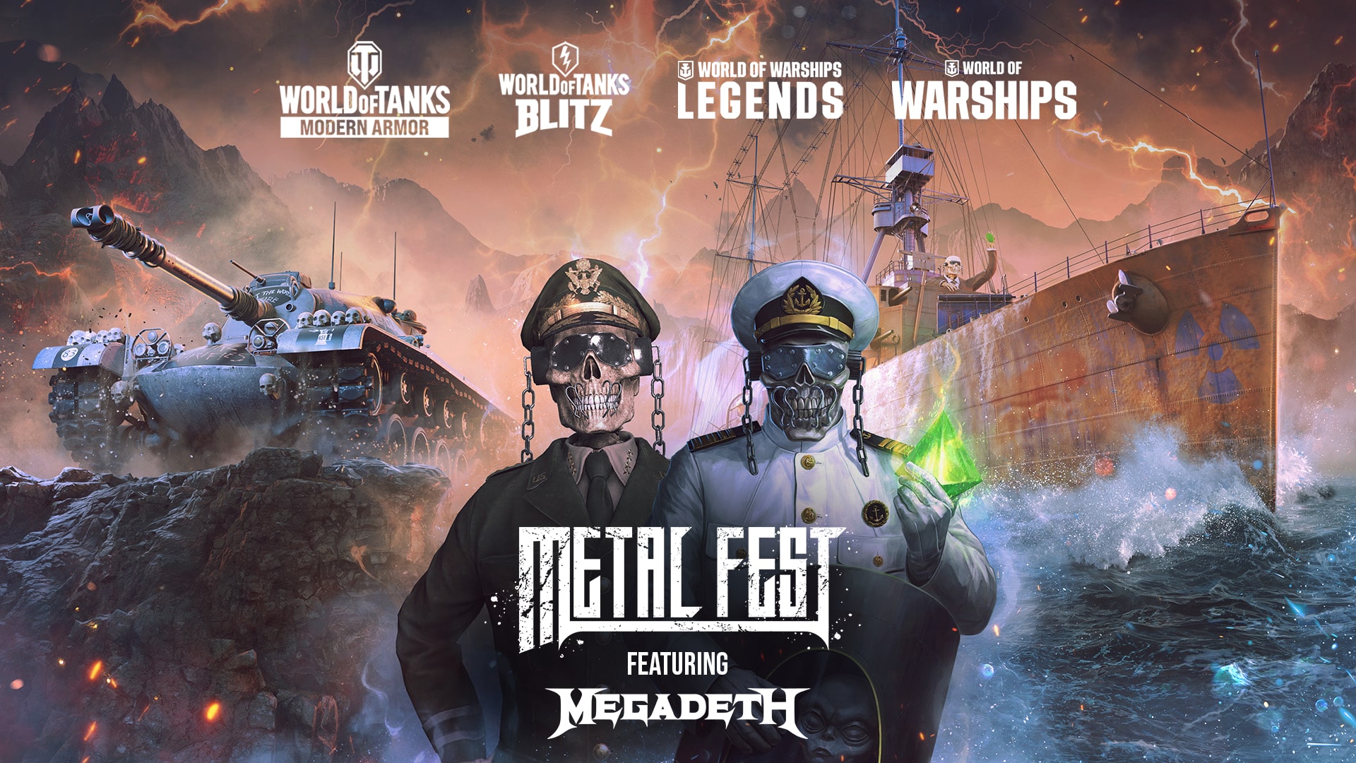 Megadeth отправляются на Wargaming Metal Fest